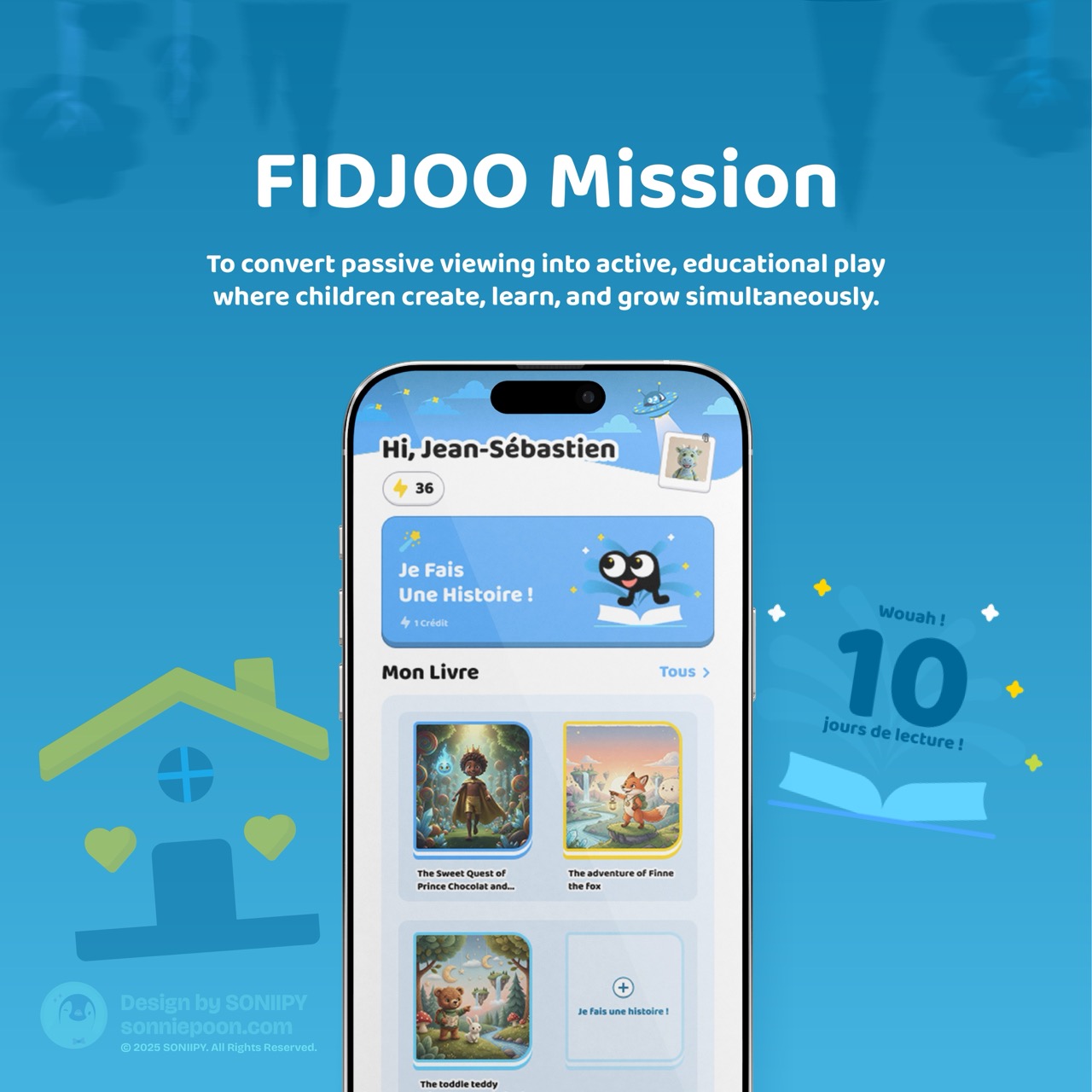 FIDJOO MIssion. To convert passive viewing into active, educational play where children create, learn, and grow simultaneously. &copy; 2025 SONIIPY. All Rights Reserved.